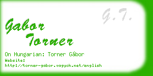 gabor torner business card